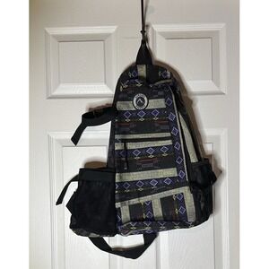 AURORAE Cross Body Sling Backpack Multicolored Geometric Yoga Gym Bag No Mat